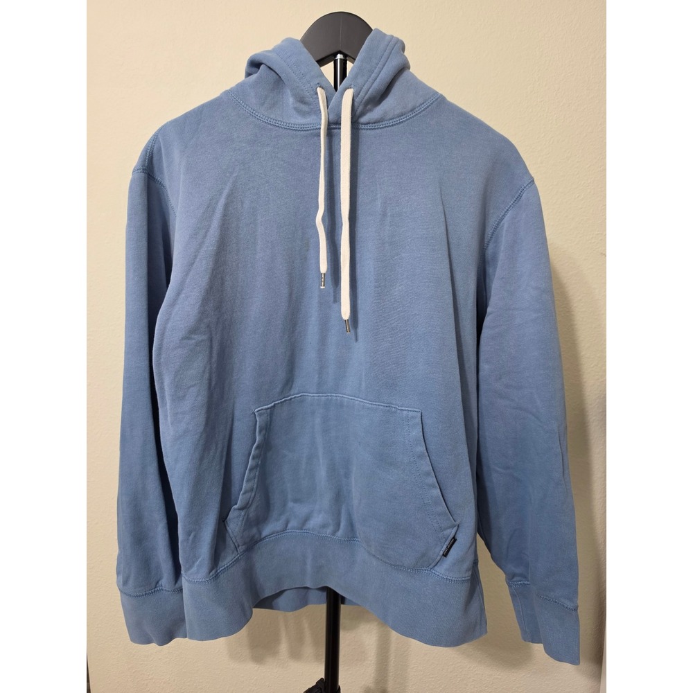 American Eagle Super Soft Hoodie Mens Medium Light Blue Pullover Sweatshirt